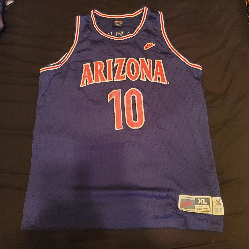 ARIZONA WILD CATS BASKETBALL JERSEY MIKE BIBBY #10